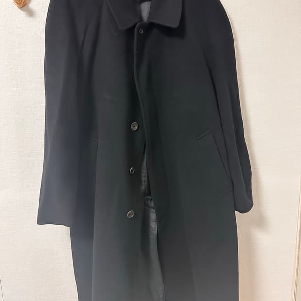 일본 빈티지 GLADAN 캐시미어 코트 블랙