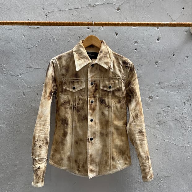 shellac 더티워시 코티드셔츠