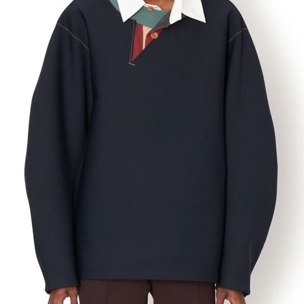 kolor 컬러 콘트라스트 판넬 폴로 셔츠