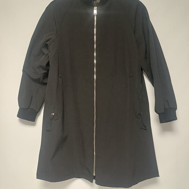 [TIME] 타임 포스트모던 롱 봄버 자켓 (오렌지 파이핑 디테일)/여성