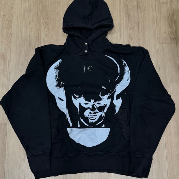 떠그클럽 Satan Hoodie Sweat(블랙화이트1)