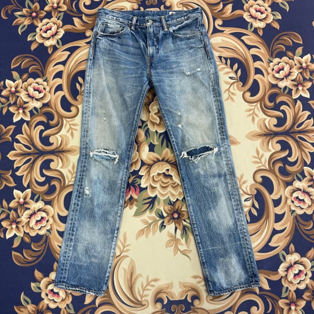 (32)리바이스 Levis 511 워싱 데미지 데님팬츠