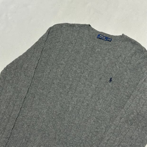 XL 폴로랄프로렌 메리노울 케이블 니트