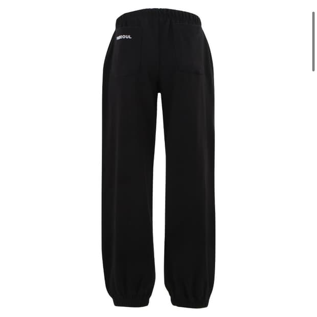 [새상품] KIMSEOUL 킴서울 로고 스웻 조거 팬츠 블랙 1사이즈