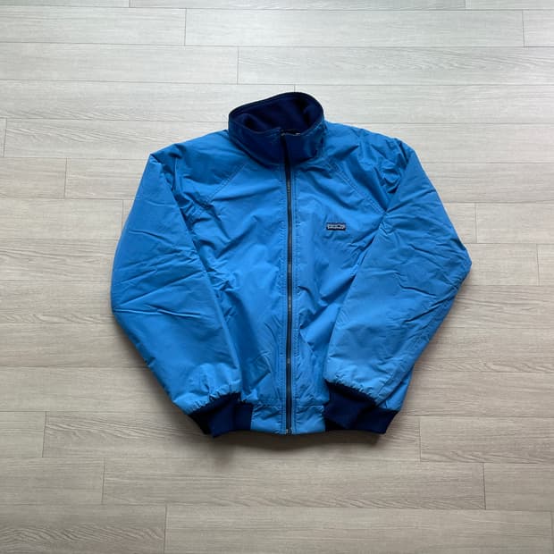 80s 파타고니아 쉘드 신칠라 봄버 자켓 블루 rare usa
