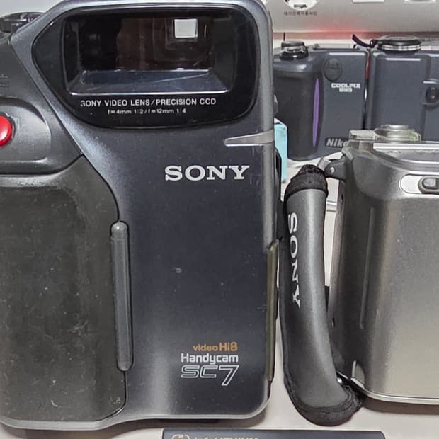 노테스트 빈티지 소니 캠코더 2점