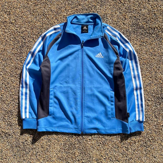 아디다스(ADIDAS)스카이 블루 아노깔 트랙탑 져지