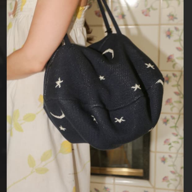 한셀프롬바젤 니트 토트백 새상품