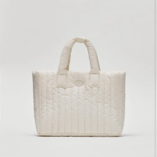 시엔느 패딩 토트백 크림