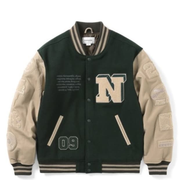 디스이즈네버댓 레코즈 바시티 자켓 L