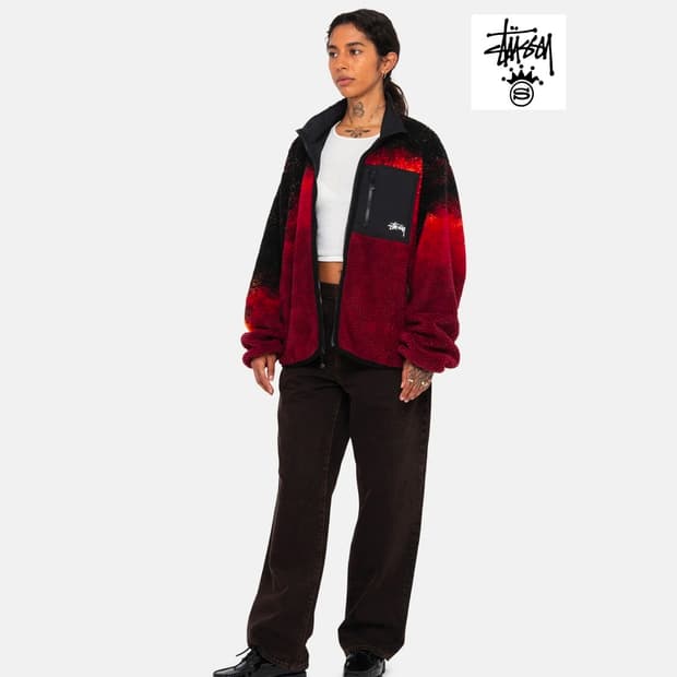 스투시 SHERPA REVERSIBLE JACKET [LAVA]