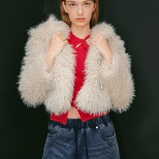 유즈(YUSE) 퍼 자켓