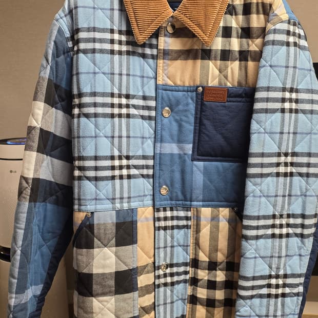 버버리 패치워크 퀄팅자켓 L