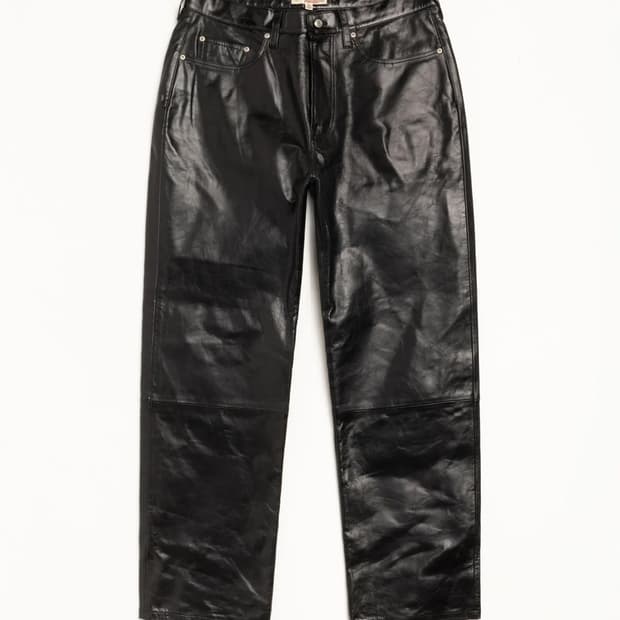 스투시 뉴클래식 가죽팬츠
