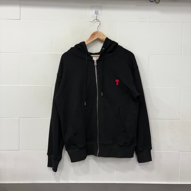 아미 스몰하트로고 후드집업