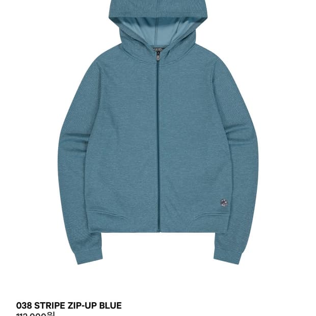 코이세이오 038 STRIPE ZIP-UP BLUE