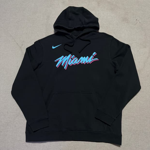 나이키 NBA 마이애미 히트 기모 후드티