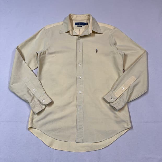 S) 폴로 랄프로렌 클래식핏 옥스포드 셔츠 옐로우