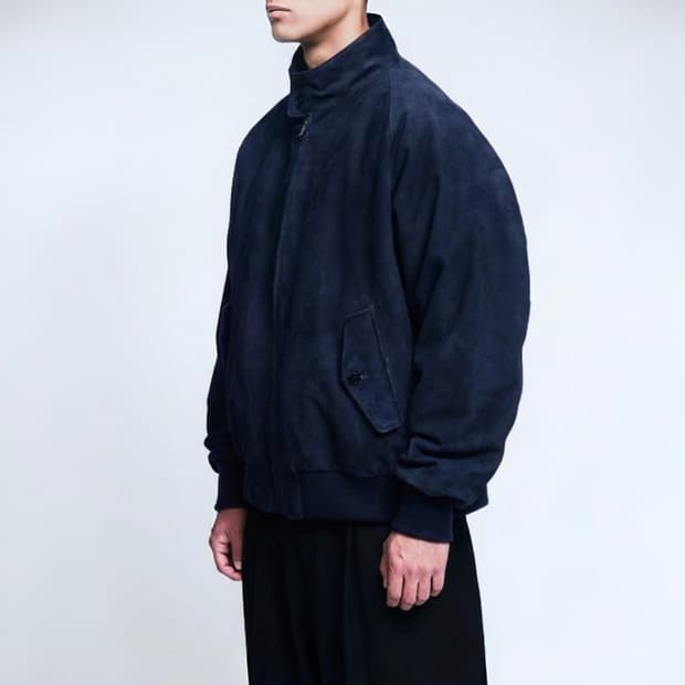 25ss Suede leather Harrington Jacket