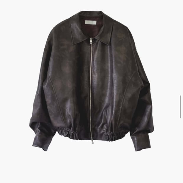 김아홉 온더 빈티지 크랙 자켓