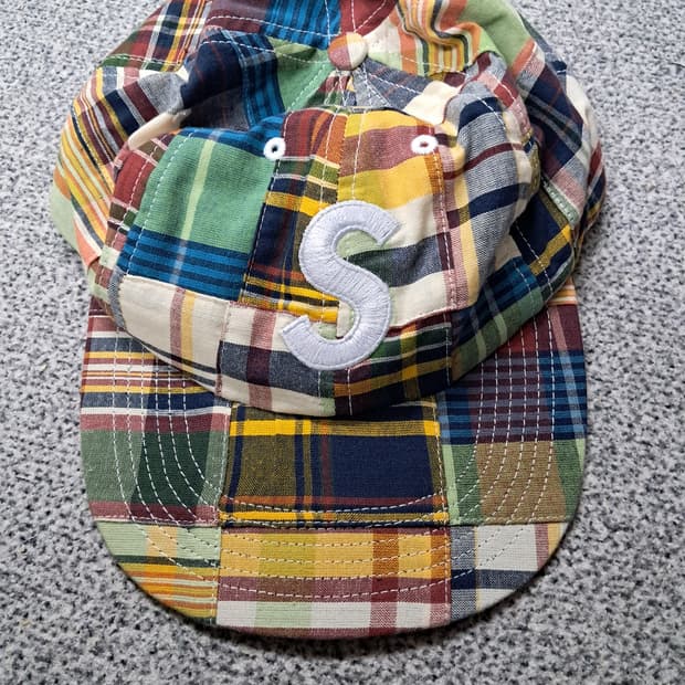 Supreme Patchwork Madras S Logo 6-Panel