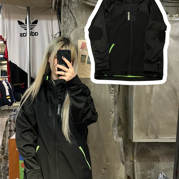 리복 점퍼 블랙 XL  #csz1038