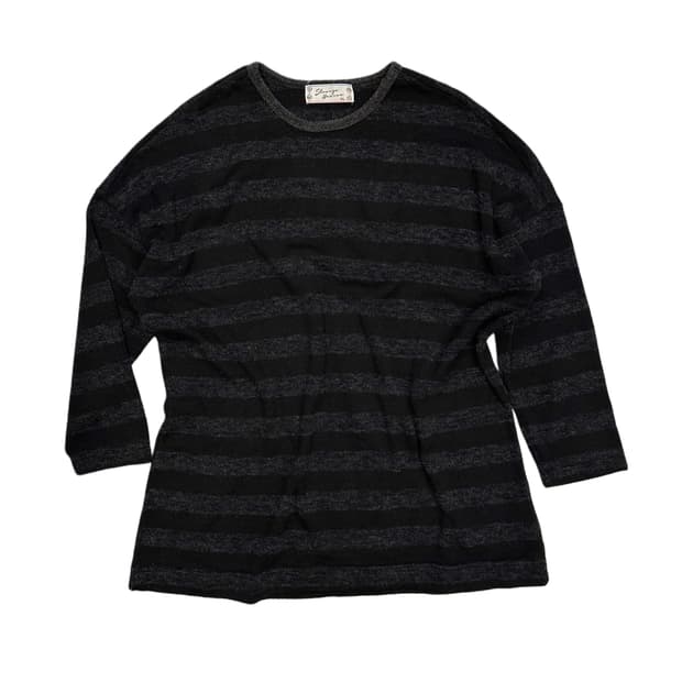 STRANGE HEAVEN dark stripe over knit