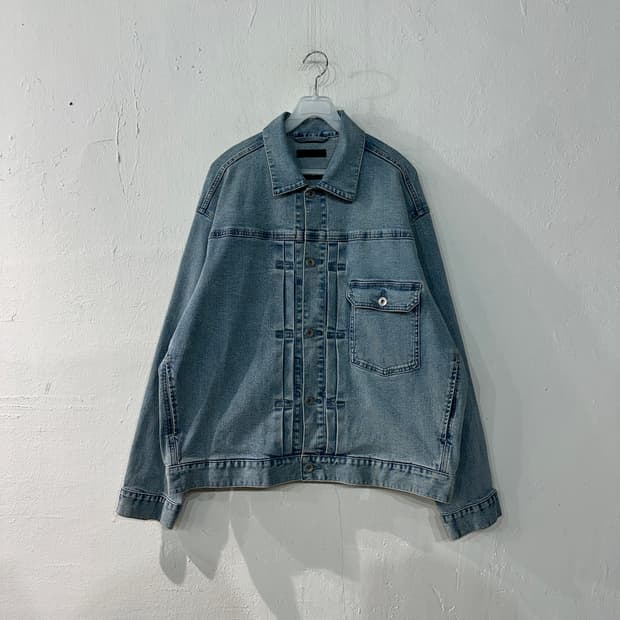 유니클로 데님 청자켓 XL