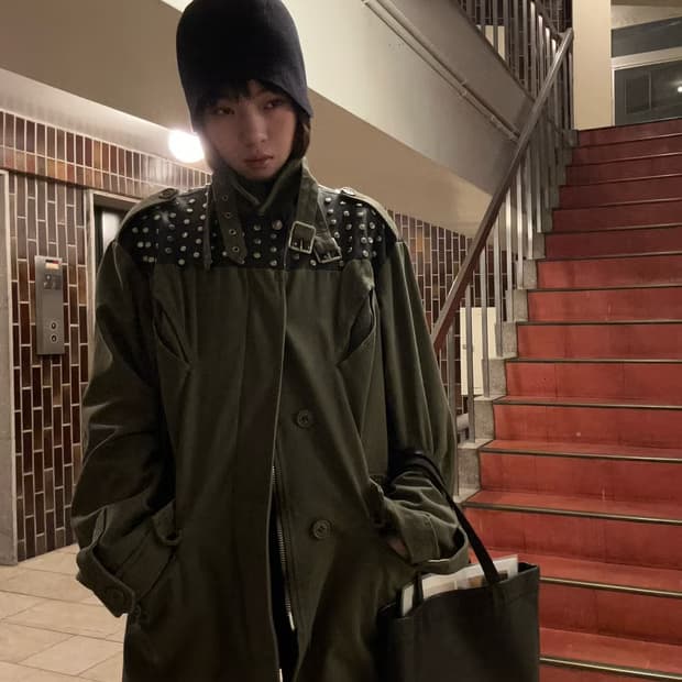 Saint Laurent 14FW lambskin military