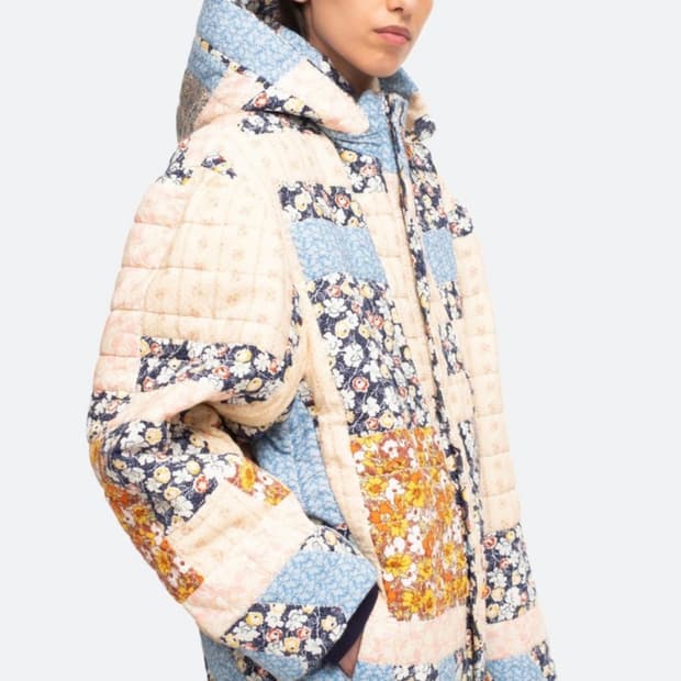 Sea New York 씨뉴욕 패치워크 푸퍼 자켓