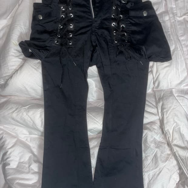 Vox pop 레이스업 펑크 스커트팬츠