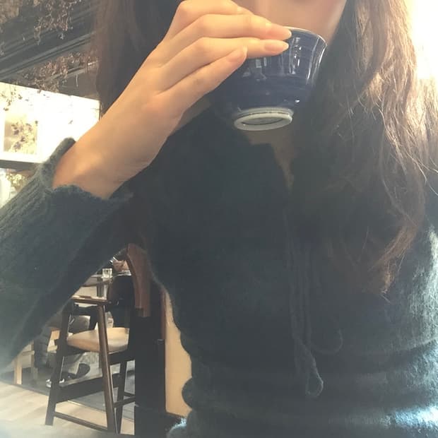 블루 빈티지 니트