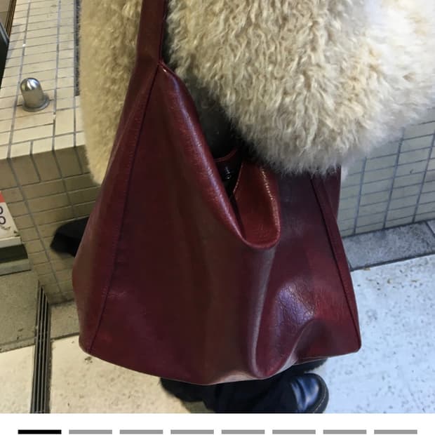 아워캐비넷 masion big bag red 가방