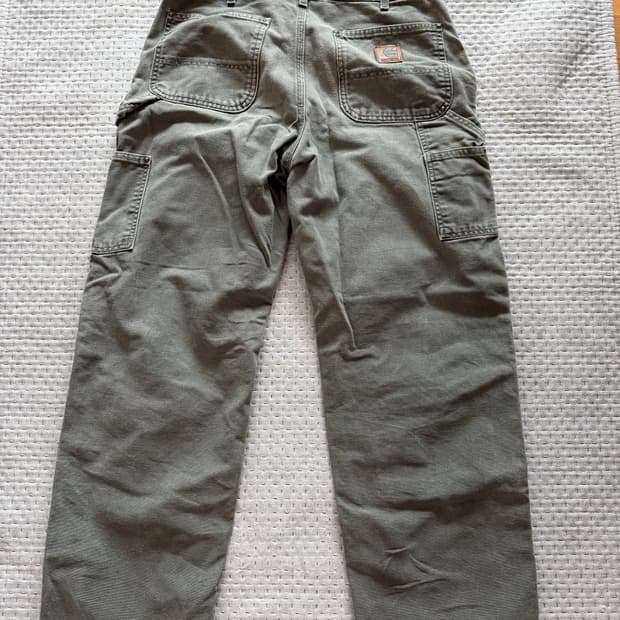 [34] 칼하트 더블니 워크팬츠 b136 모스
