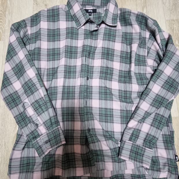 [M] 스투시 마크 플레이드 셔츠