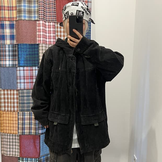 폴로 코듀로이 후드 자켓