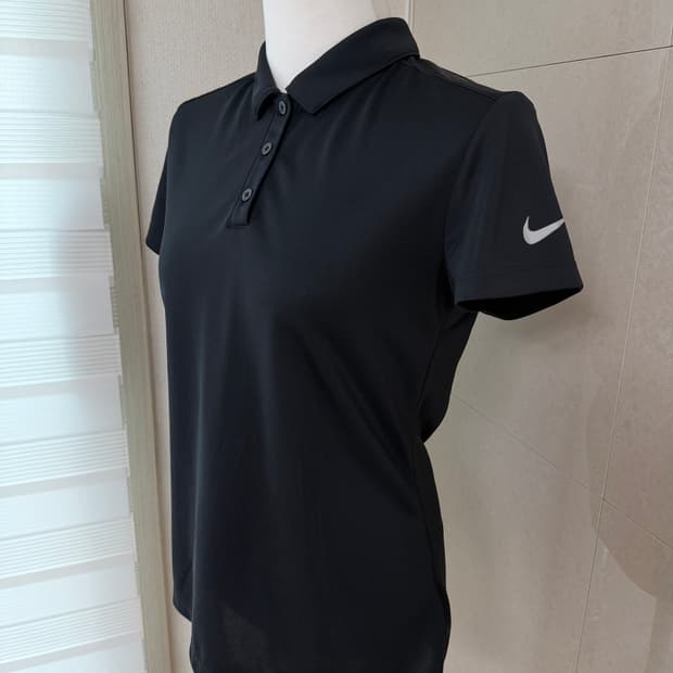 나이키 골프 드라이핏 블랙 반팔 카라티 S