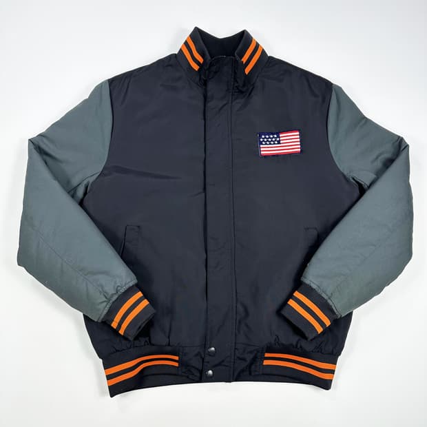 마제스틱 성조기 패치 누빔 동계 야구점퍼 M