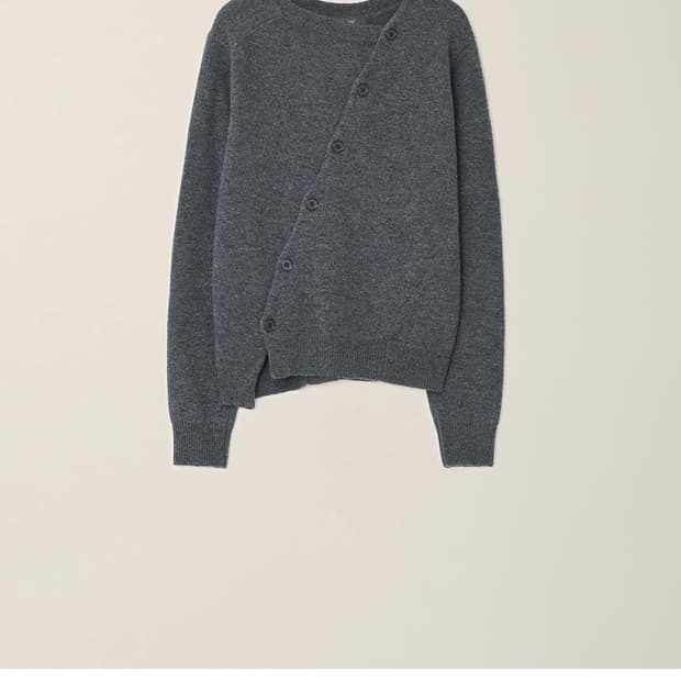 (L) 누마레 EE 가디건 그레이 새상품