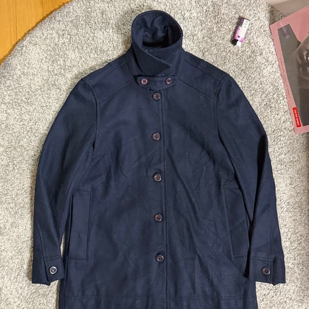 빔즈보이 네이비 하프코트