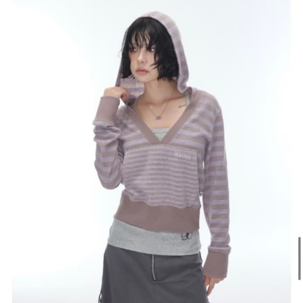 (새상품) 애즈온 릴리 후디 퍼플