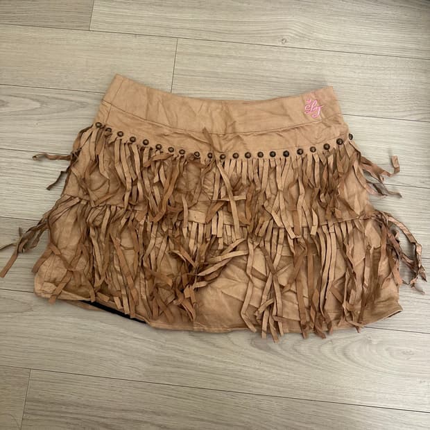 카우 수술 빈티지 미니스커트 레이어드 큐빈티지와이즈걸shop502