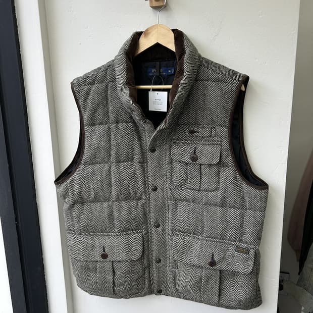 15279 - 폴로 랄프로렌 헤링본 덕다운 패딩 베스트