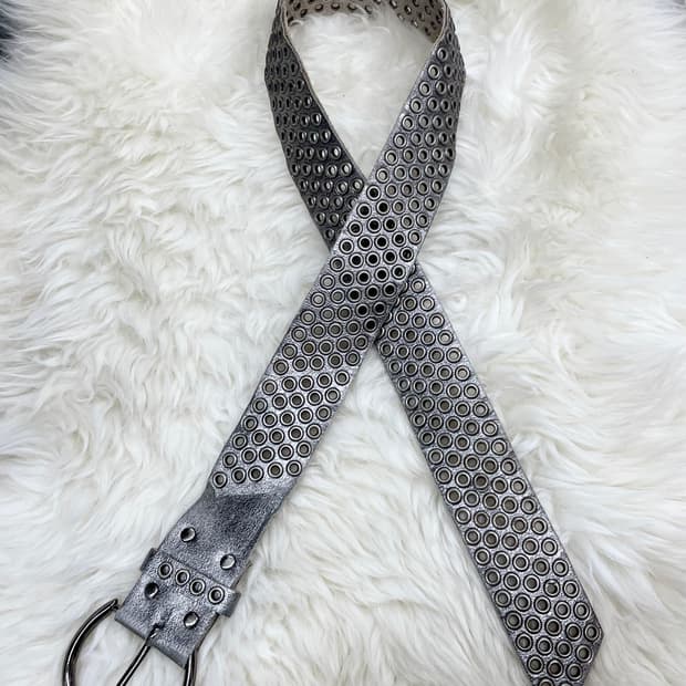 리얼레더 락시크 펀칭 버클 벨트