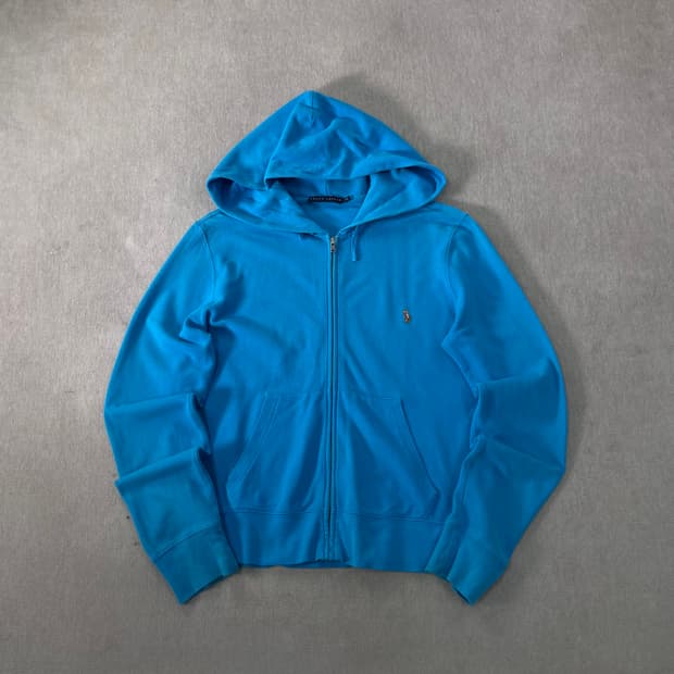 W 95 폴로랄프로렌 스카이블루 스몰포니 후드집업 