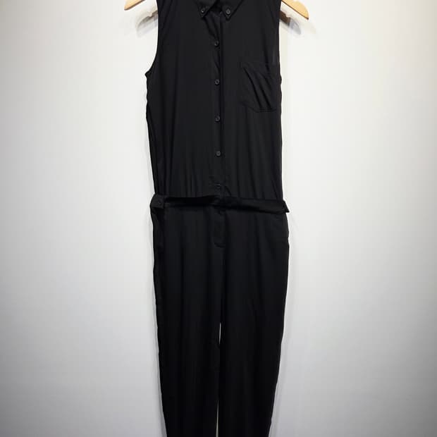 Theory 띠어리. 여자 민소매 드로스트링 웨이스트 점프수트_호칭4