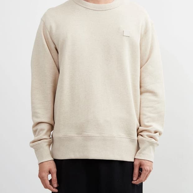 Acne Studios Fairview Face Sweat Oatmeal