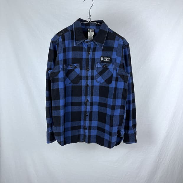 Vintage 체크패턴 코튼 셔츠 