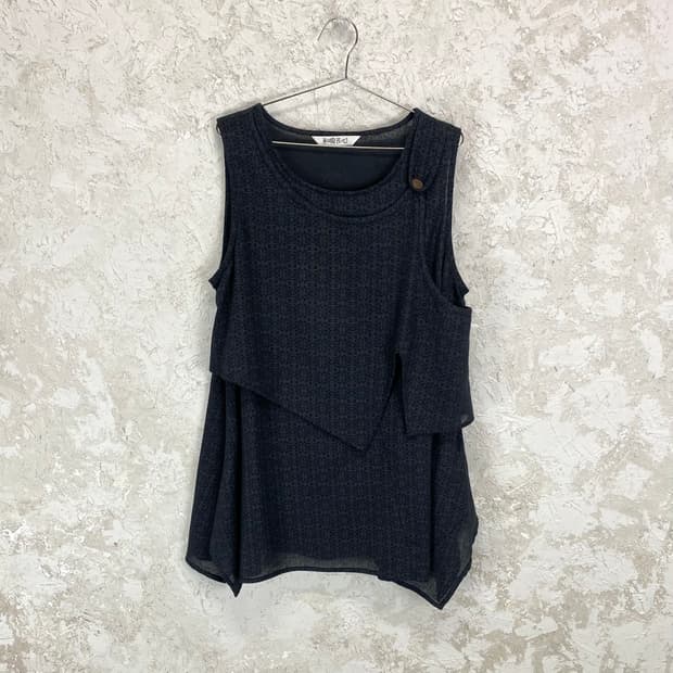 JPN VINTAGE 애시메크릭 레이어드 원피스 드레스