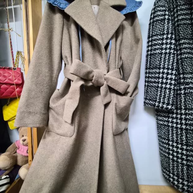 비비안탐 캐시미어 아웃포켓 코트